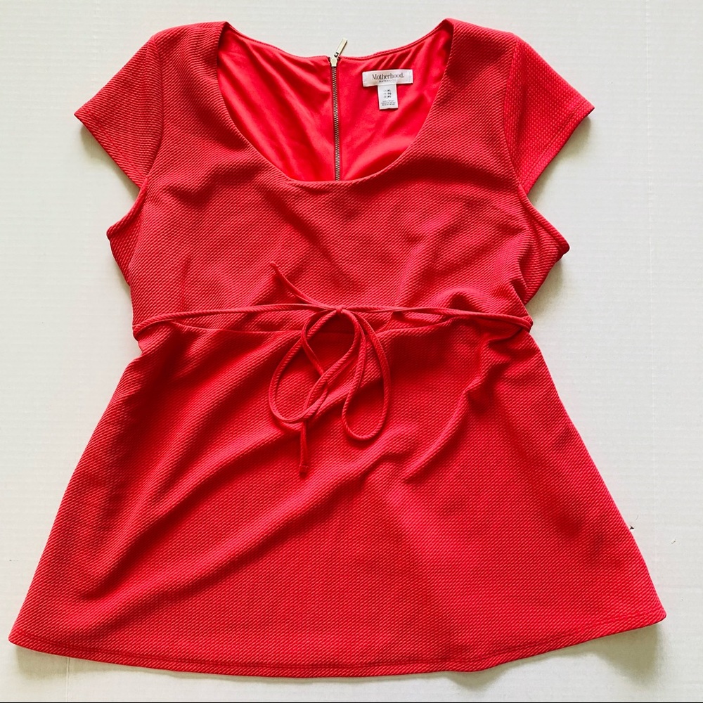 Motherhood Maternity | Cap Sleeve Textured Top XL